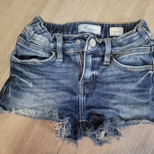 KanCan Distressed Blue Denim Shorts -Girls Size 7